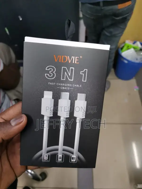 Vidvie 1.2M 3in1 Trinity Cable Cb413 (Type C, Micro, Ios)