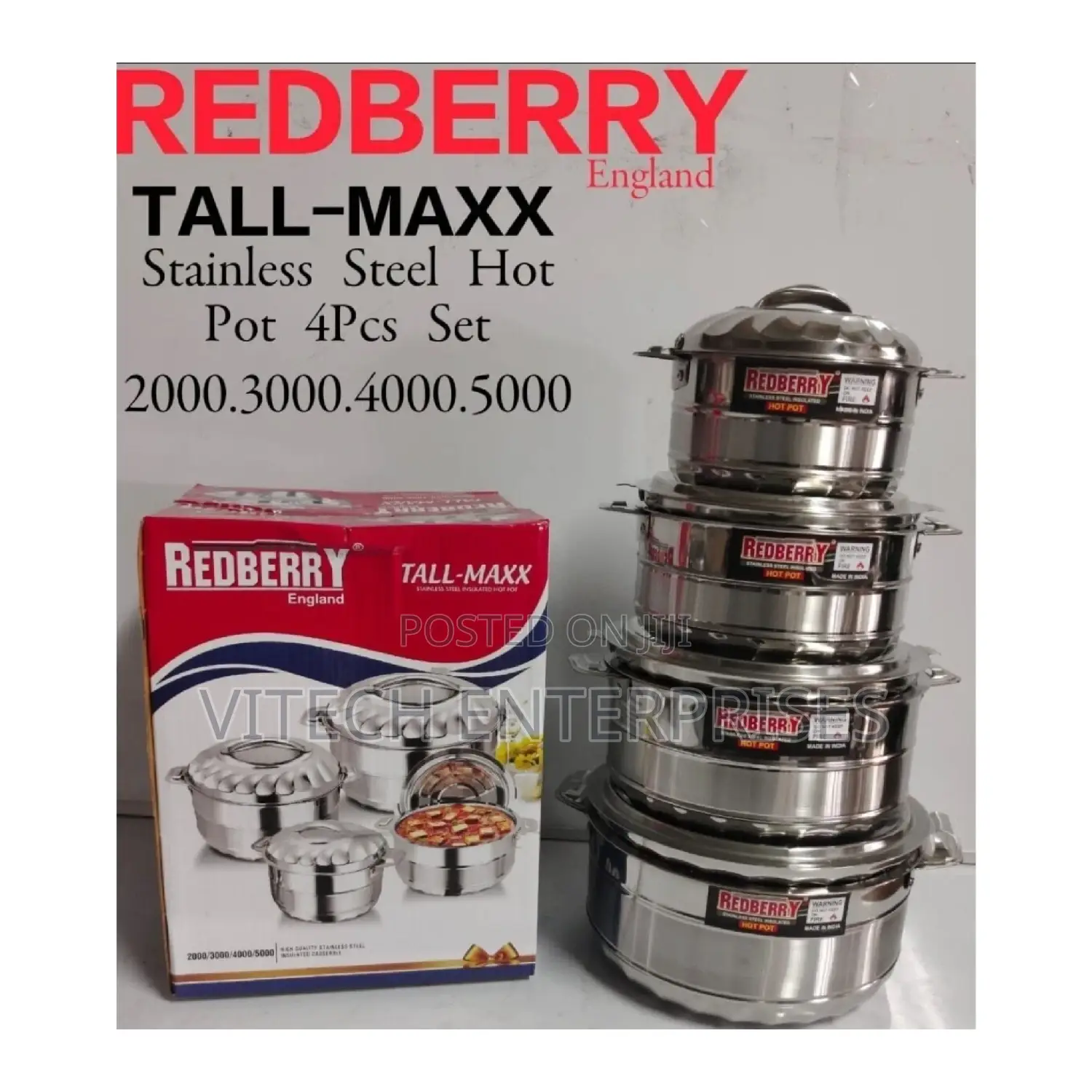 Redberry Tall Maxx Hotpot 4pcs