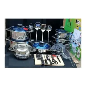 Marwa Heavy Duty German 30 PCS Cooking Pot Set/