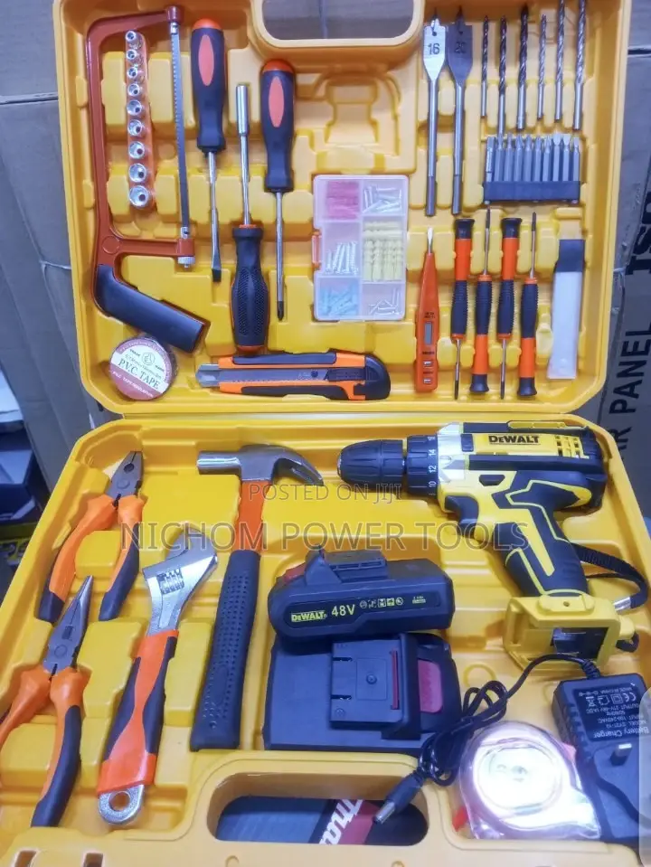 Dewalt 48v Cordress Drillset/Rechargeable Drill Set