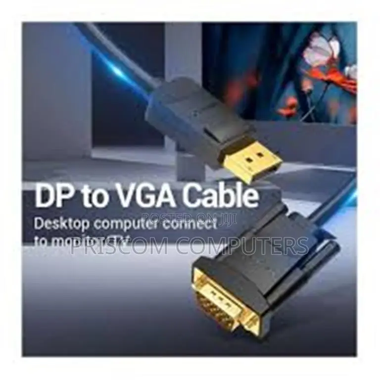 Displayport to VGA Cable 1.8m DP to VGA Adapter Converter