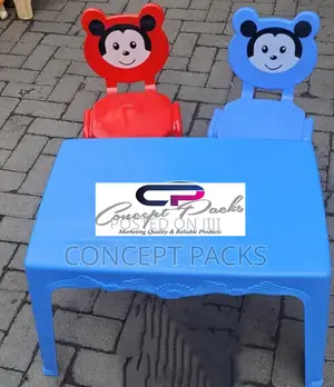 2 Children Chairs + 1 Small Study /Play Table Set.