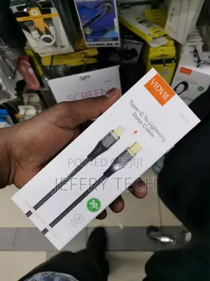 Cable Vidvie Cb4017 Type-C/iPhone 1.2M Black