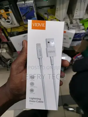 VIDVIE USB to Lightning Cable, 1.2 Meter, White