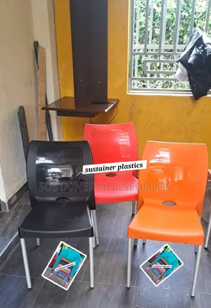 Complast Armless Plastic Chairs, Bruno Plastic Chairs