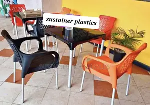 Hotel Plastic Chairs and Tables Sets
