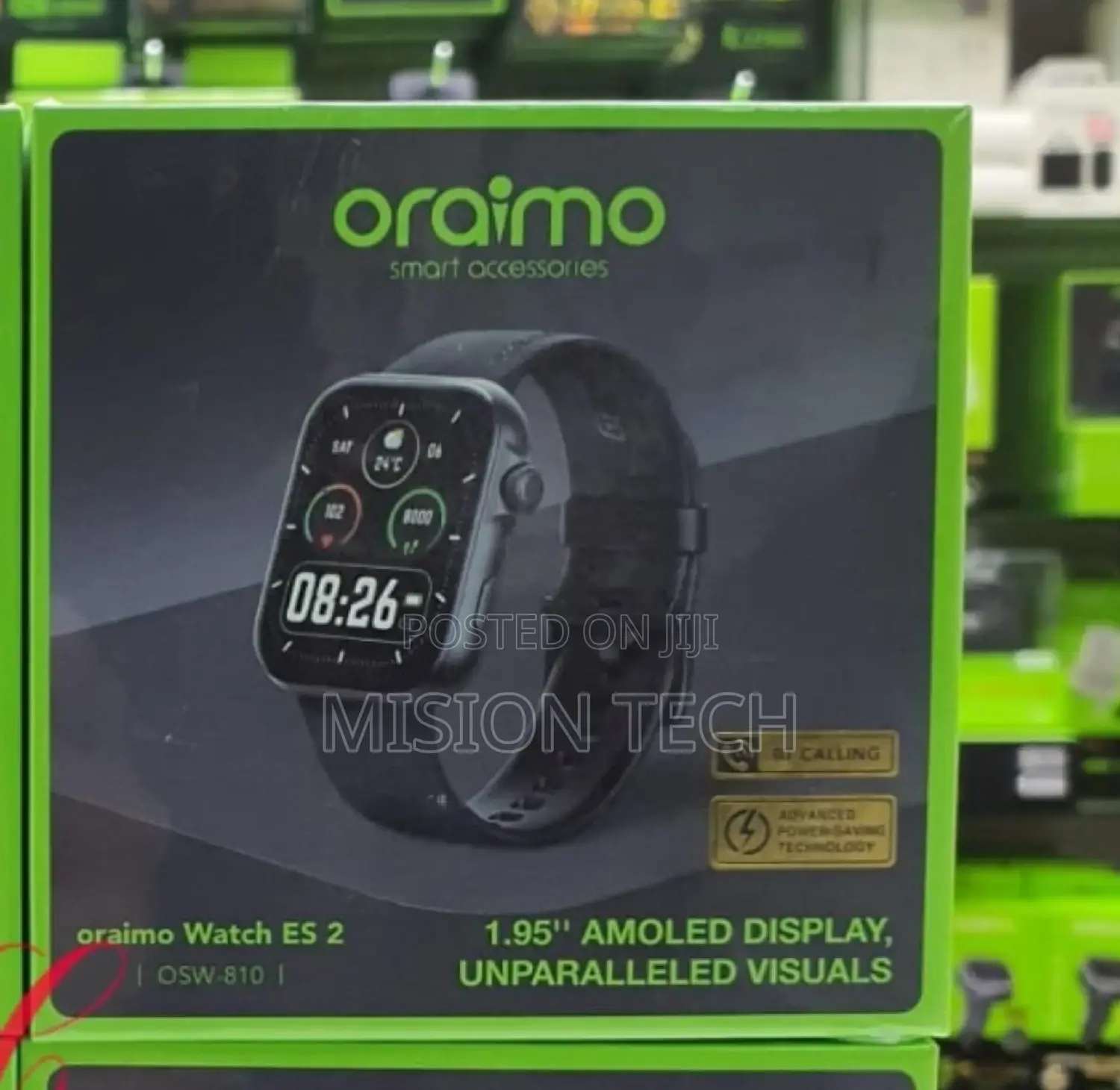 Oraimo Smart Watch1.95’AMOLED Screen Bluetooth Call IP68