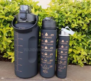 Callibarated Water Bottle for Motivation ( 3 in 1)