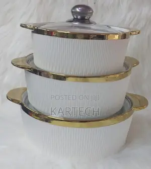 3pcs Elegant Ceramic Casserole Serving Dish