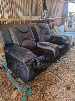 Semi Recliner 2 Seater, Dark Grey