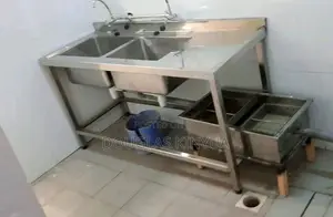 Sink Double Bowl Stainless Steel.