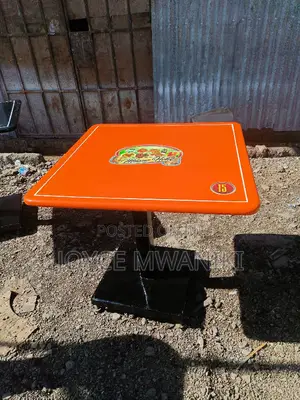 Restaurant Marble Table, Orange With Number 