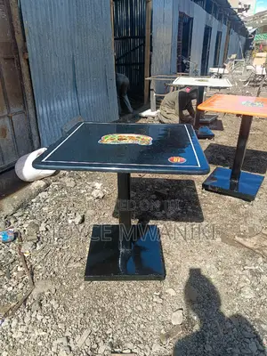 Restaurant Marble Table, Branded With Number 