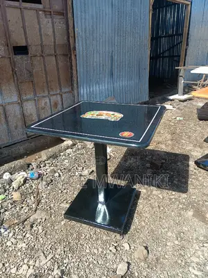 Restaurant Marble Table, Branded With Number 