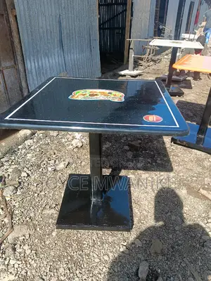 Restaurant Marble Table, Branded With Number 