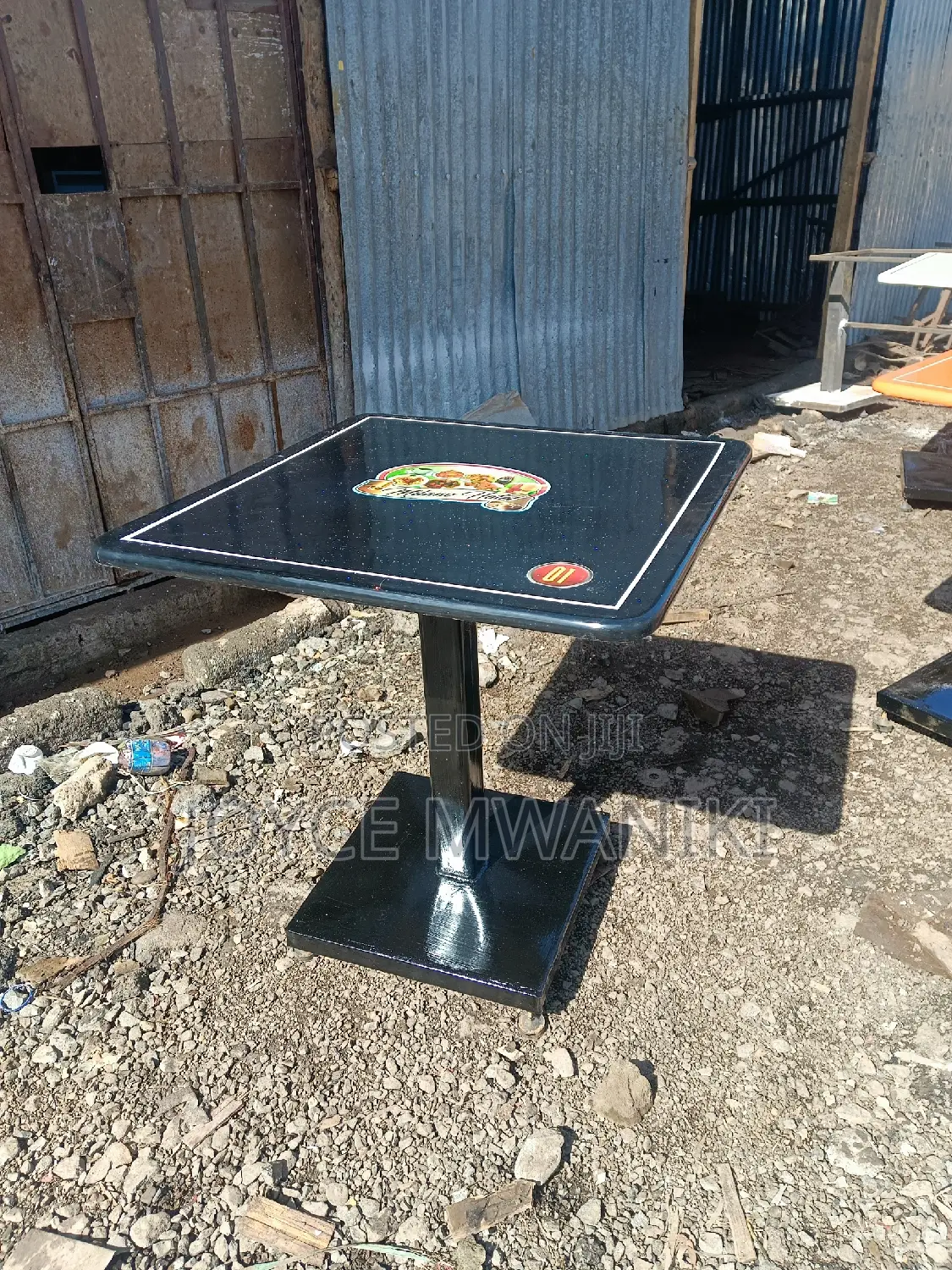 Restaurant Marble Table, Branded With Number 