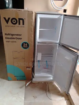 Refrigerator!Von Vart-22dhs Double Door 134l Inox Fridge
