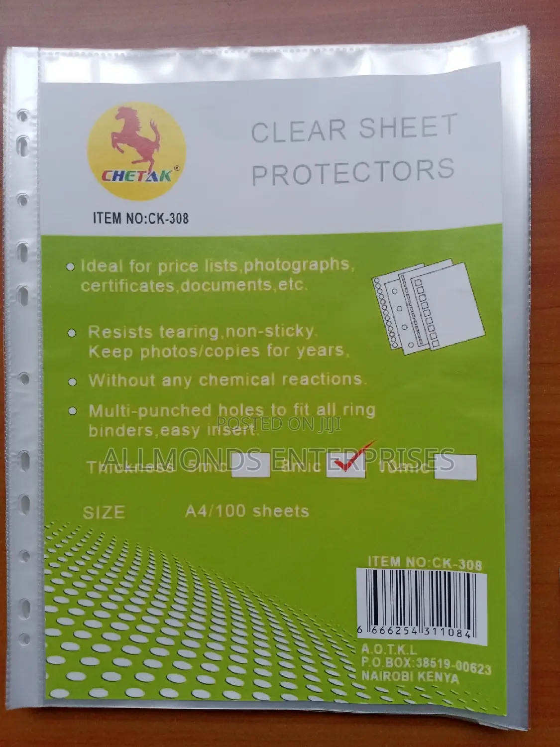Plastic Folder- Multiple Punch