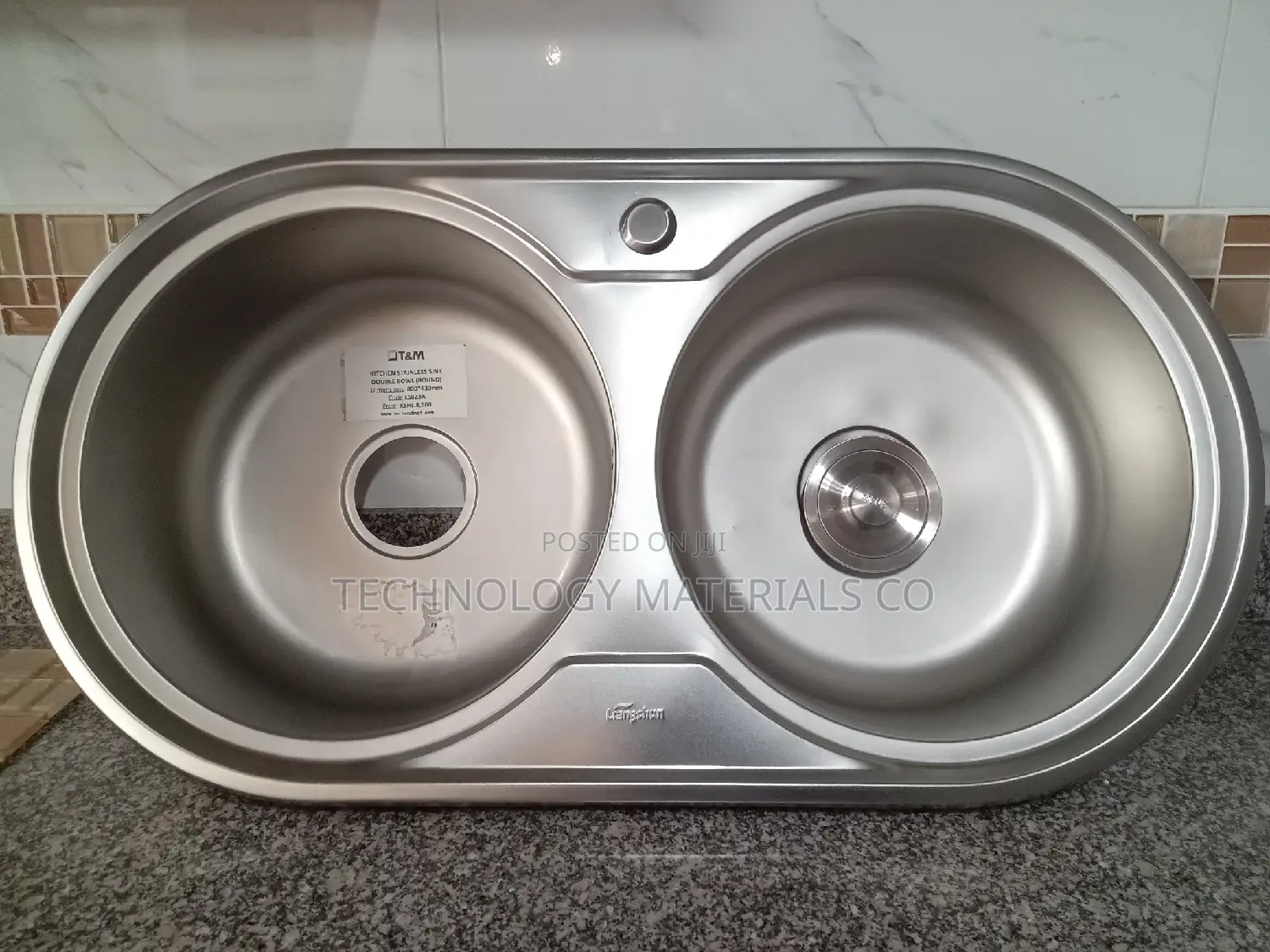 Kitchen Stainless Sink Double Bowl (Round)