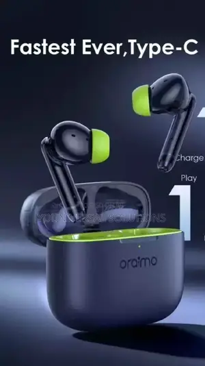 Oraimo Pods With Green Tips- Nebula Blue