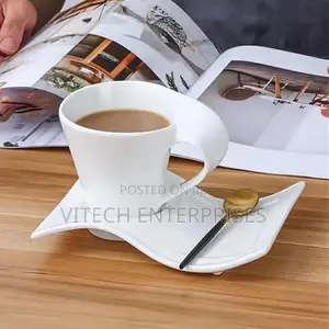 Wavy Swag Cups and Saucers