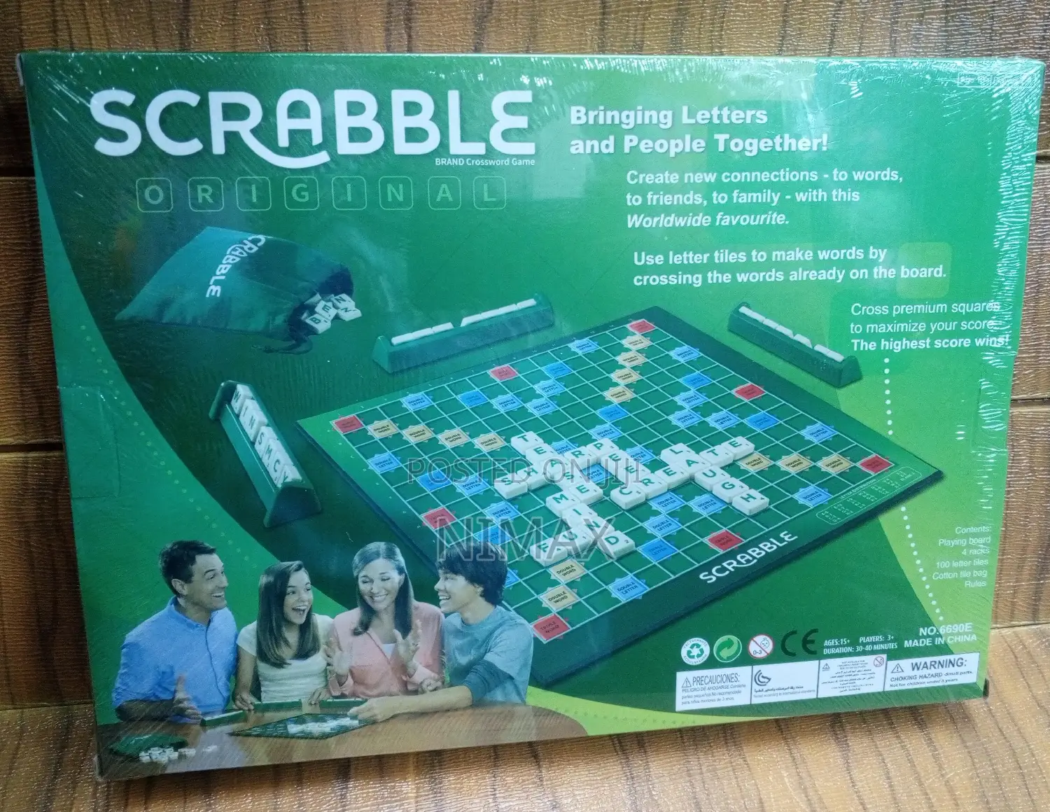 Large Scrabble Board Game Original