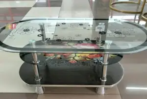 Coffee Table! Glass Coffee Table/Oval Shaped