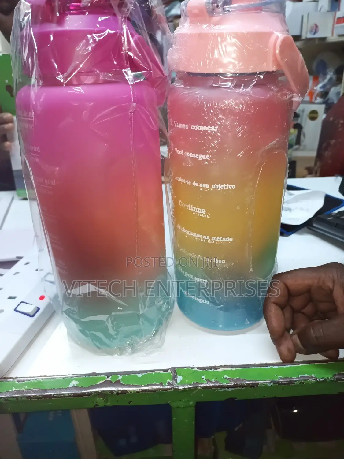 3 In 1 Motivational Water Bottle