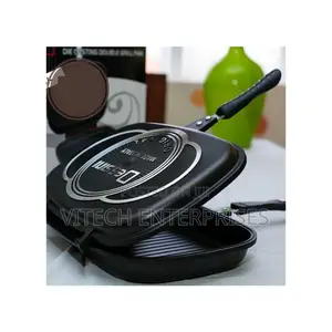 Dessini 40 Cm Double Sided Grill Non-Stick Pressure Pan