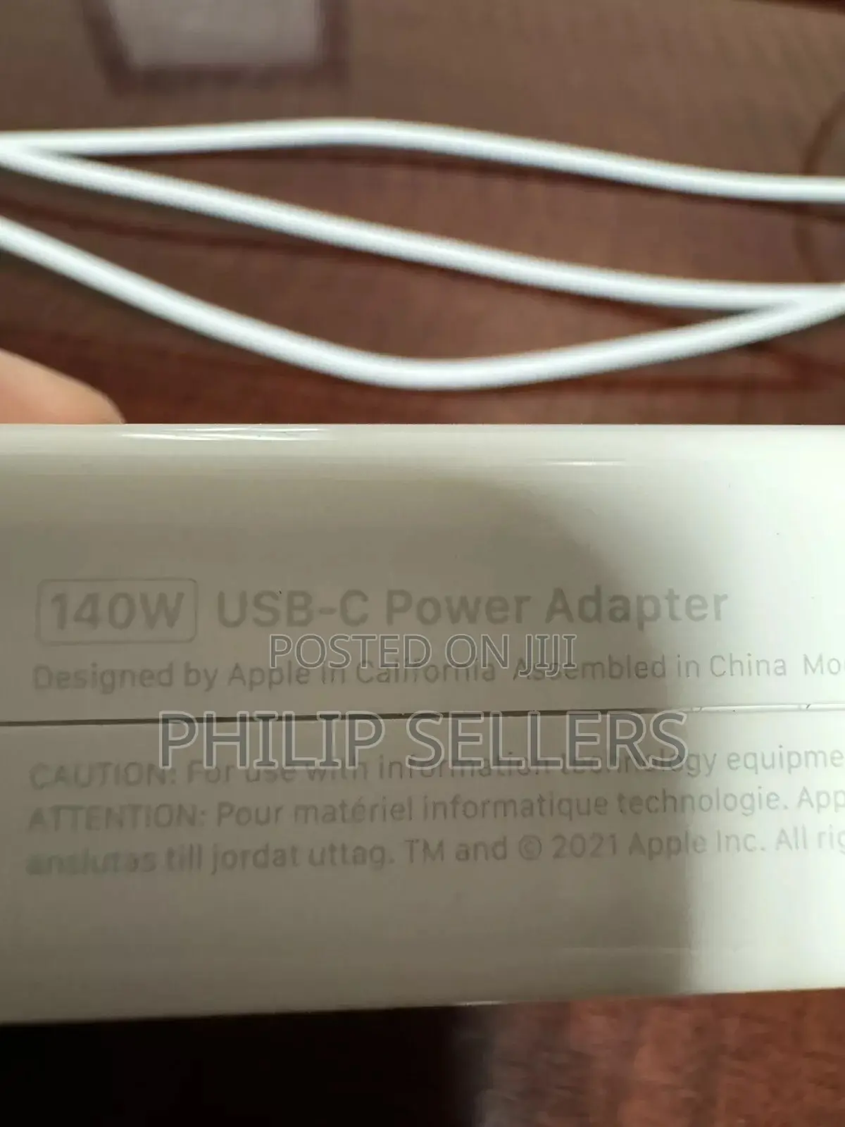 Genuine Apple 140W USB-C Power Adapter and Cable