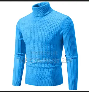 Winter Men's Turtleneck Sweater Casual Men's Knitted Sweater