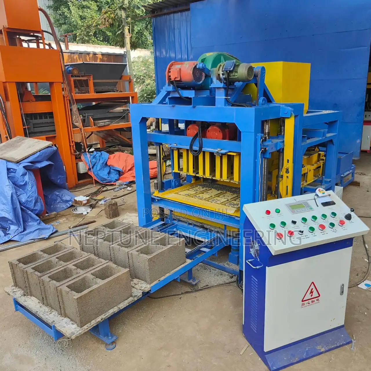 Concrete Block Making Machine -Semi Automatic