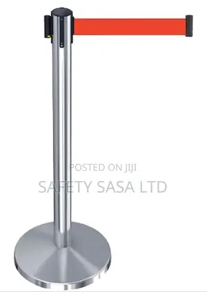 Stainless Steel Crowd Control Stanchions With 2m Retractable