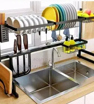 Over the Sink Dish Drying Rack and Drainer