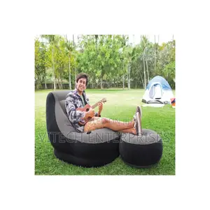 Inflatable Seat With Footrest + Manual Pump