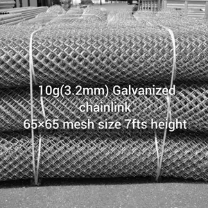 Heavy Galvanized Chainlink 10g 65×65 7fts