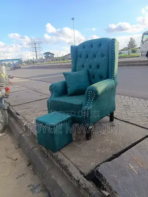 Pedicure Seat Green With Pouf