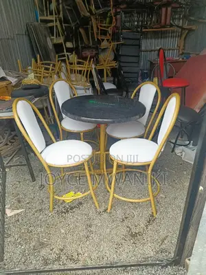 Restaurant Set, Gold, White Colour 