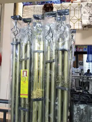 Greenish Gold 2m Single Adjustable Door Curtain Rods