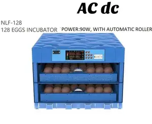 Ac Dc 128eggs Incubator With Auto Roller 90w