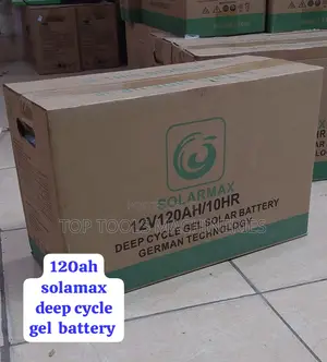 Solarmax Deep Cycle Gel Battery 120ah 12v