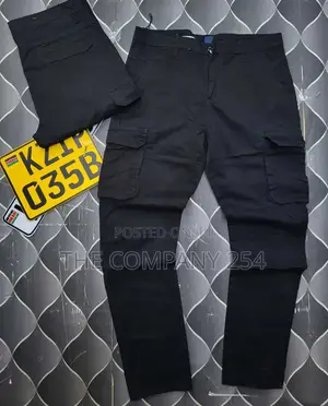 Taitamba Quality Designer Men's Straight Cargo Pants Side