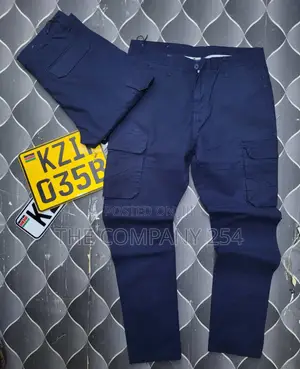 Taitamba Quality Designer Men's Straight Cargo Pants Side