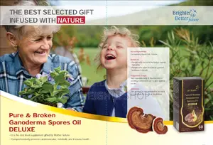 New Deluxe Pure and Broken Ganoderma Spores Oil Capsules