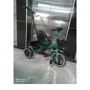 Tricycle With Push Handle