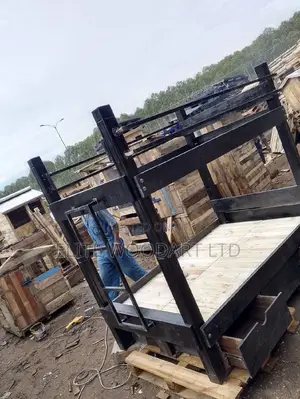 Dark Balky Bed/Double Decker Bed 00058