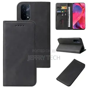 Magnetic Closure Leather Case for OPPO A54 5G