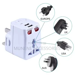 International Travel Adapter Countries With 2 USB Port