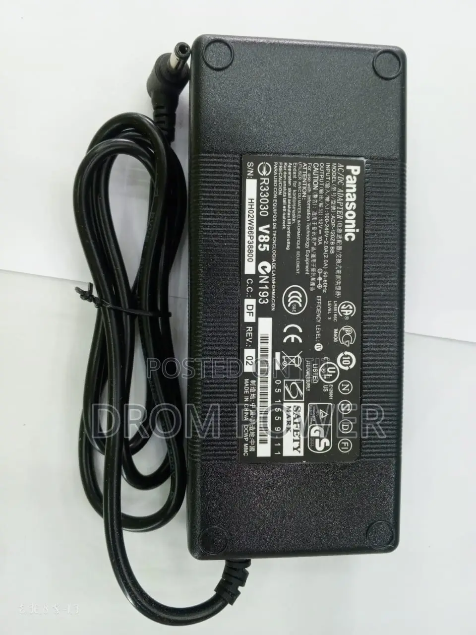 Panasonic 12V 10A Ac/Dc Adapter
