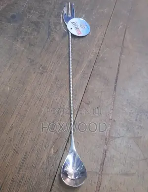 Stainless Steel Bar Spoon With Fork 30cm